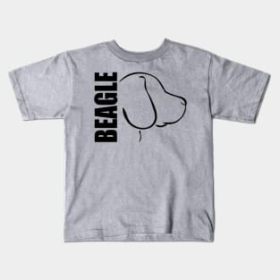 Beagle profile dog lover Kids T-Shirt